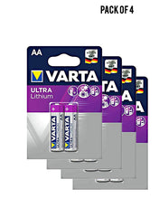 Varta Ultra Lithium AA LR06 Batteries Value Pack of 4 