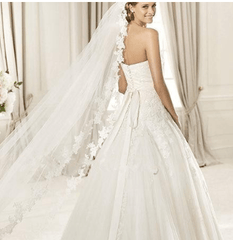 [In Store] 3Meter Bride wedding single layer wedding veil - Simpal Boutique